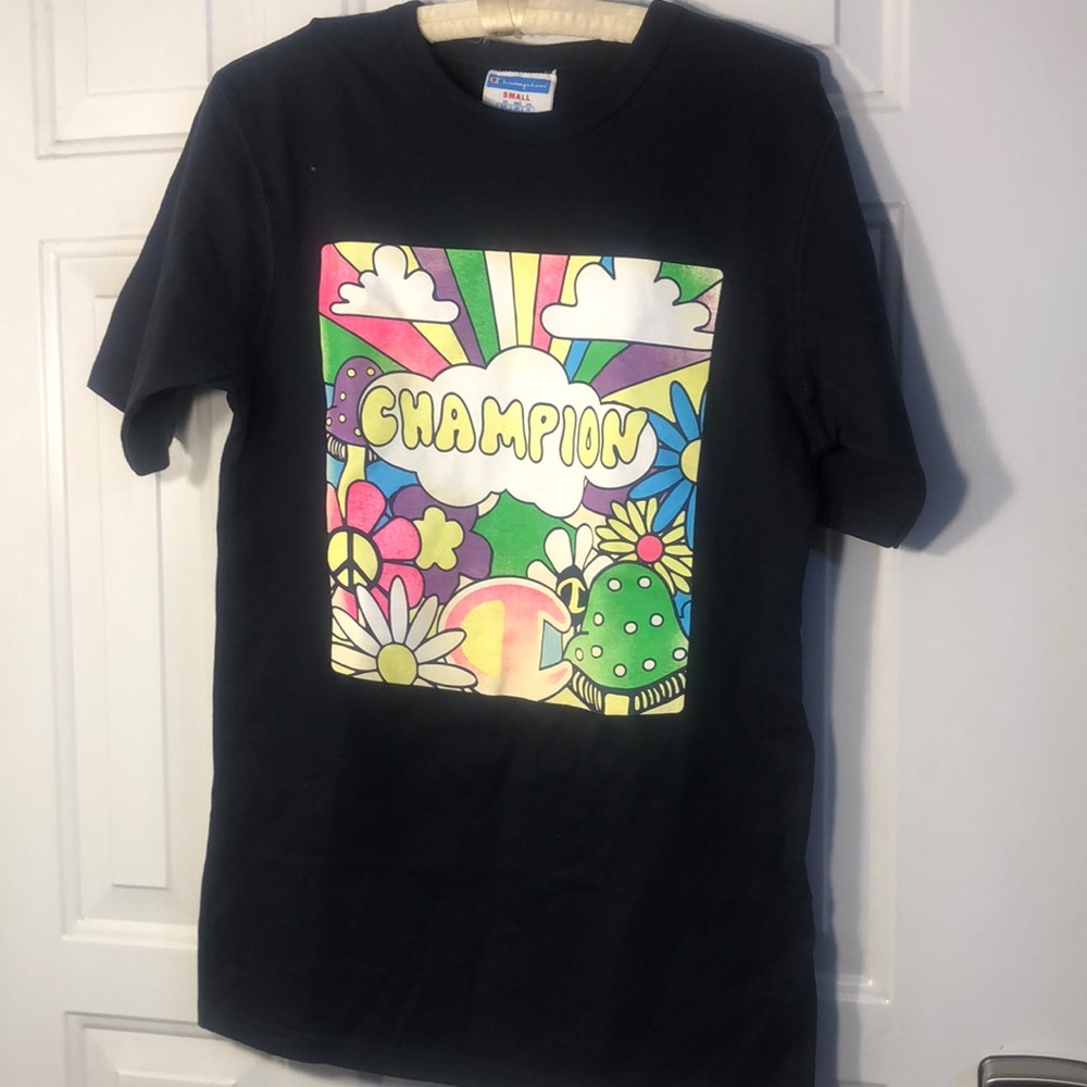 Champion Navy blue t-shirt / woman’s size small/never worn / tags attached